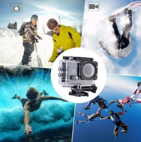 Cámara Deportiva 4k Con Control