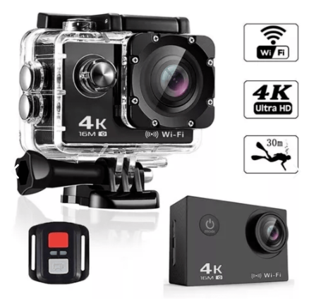Cámara Deportiva 4k Con Control